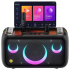 Ikarao Xtreme Break X1 All in One Karaoke Portable Bluetooth Speaker With Built-In 13 Inch Tablet And Wireless Microphone